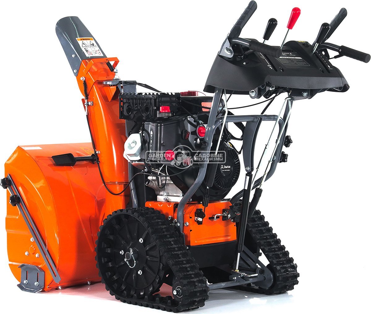 Снегоуборщик ZimAni ST430 RapidTraсk Quattro Auger (PRC, 76 см, LCT Snow Storm 414 см3, эл/стартер от АКБ, фара, AutoTurn, скорости 6/2, 124,5 кг.)