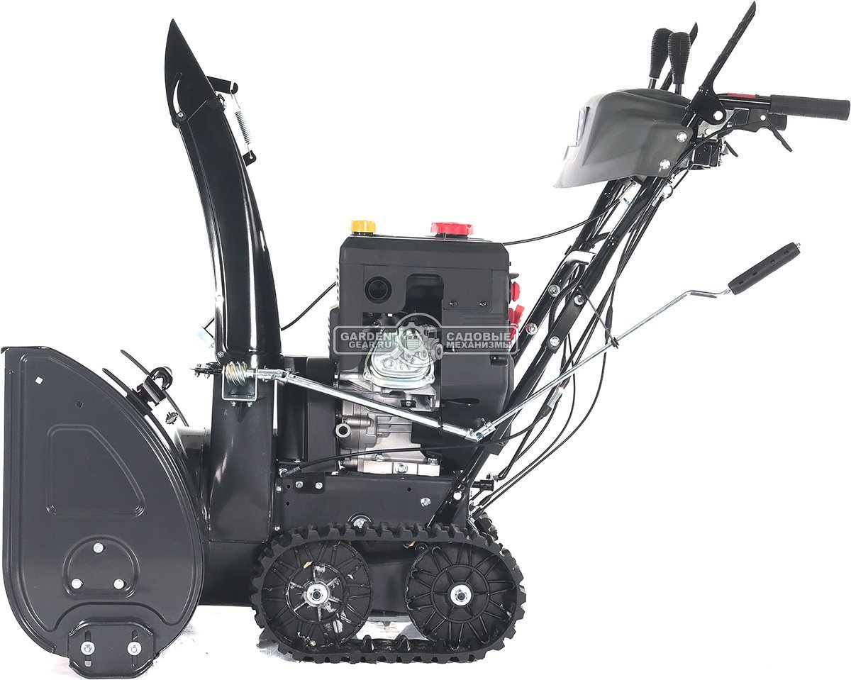 Снегоуборщик Evoline SBG 760 TLE гусеничный (PRC, 76 см, Loncin, 420 см3, эл/стартер 220В, фара, разблокировка гусениц, подогрев рукояток, 130 кг)