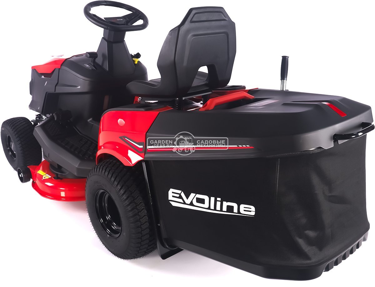 Садовый трактор Evoline TRG 98 CH (PRC, Loncin 452 куб.см., гидростатика, ширина кошения 96 см, травосборник 245 л, 200 кг.)