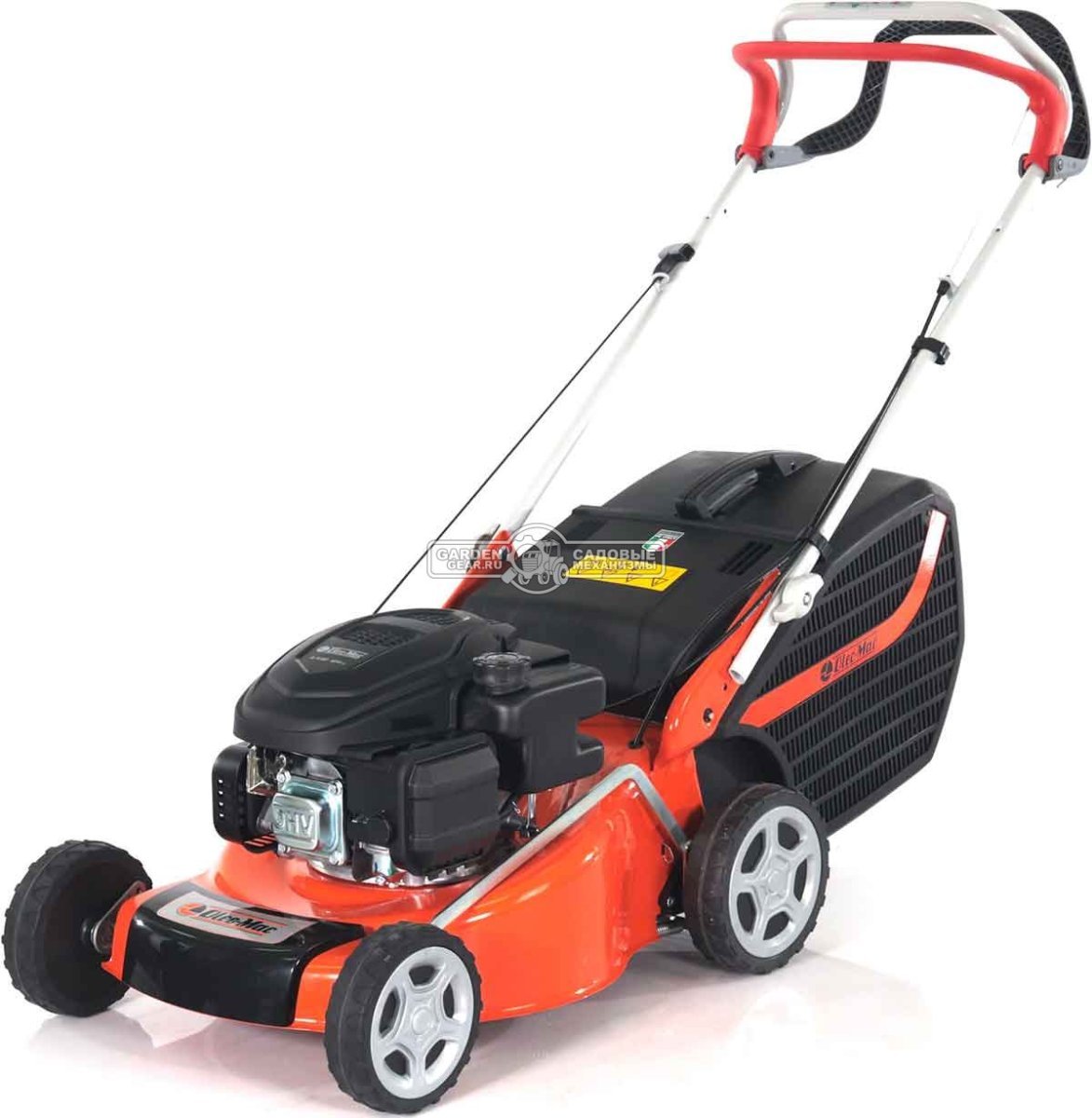 Газонокосилка бензиновая Oleo-Mac GV 44 TK Comfort Plus (ITA, 41 см, EMAK K450, 123 см3, сталь, 60 л, 24,5 кг.)