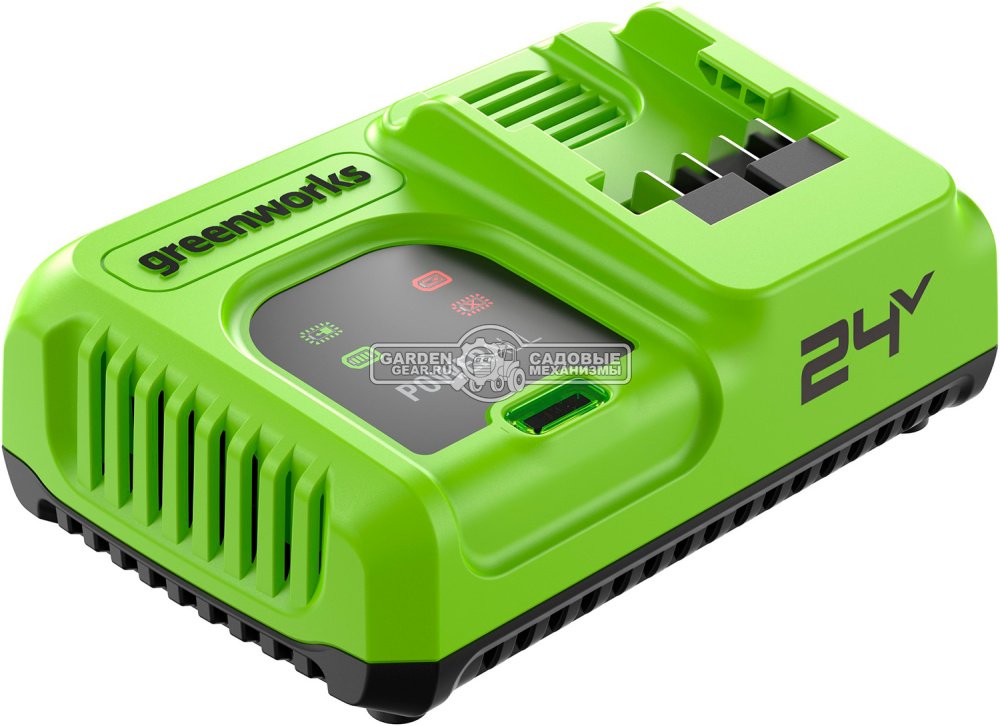 Зарядное устройство GreenWorks G24C8 ультрабыстрой зарядки для аккумуляторов 24В (8 А)