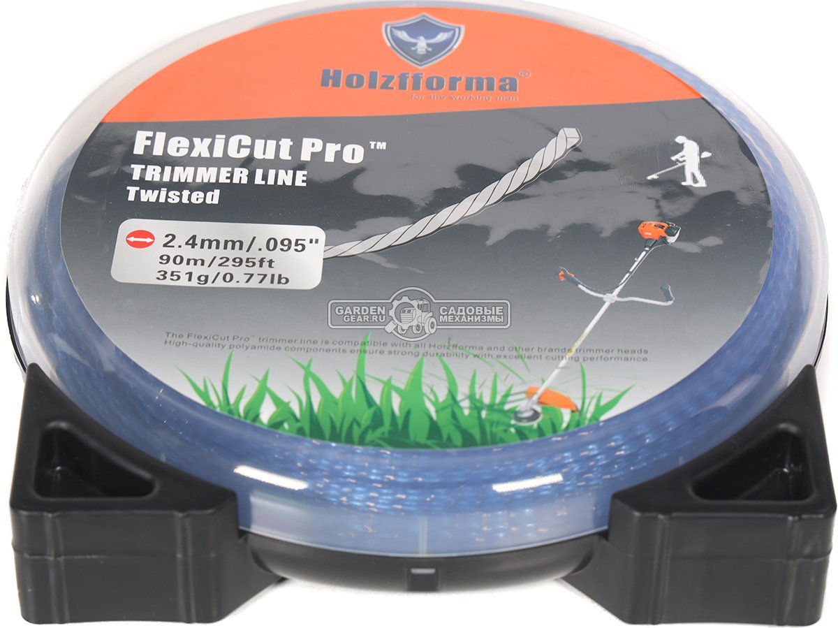 Леска Holzfforma FlexiCut Pro 2,4 мм, 90 м, витая