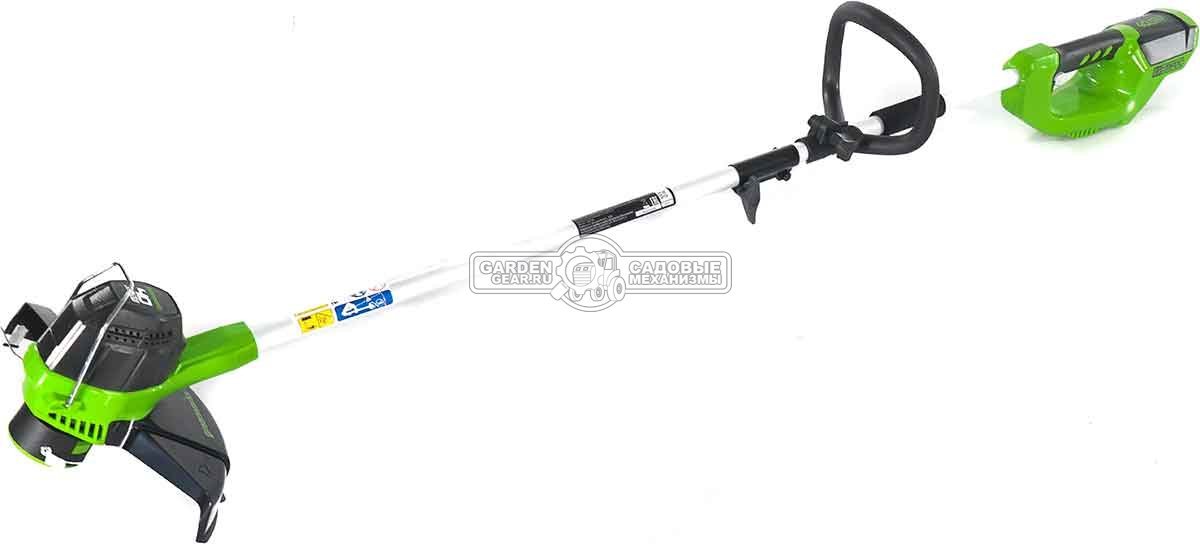 Триммер аккумуляторный GreenWorks G40LT с АКБ 4 А/ч и ЗУ (PRC, 40В, леска 1.65 мм, 3 кг)