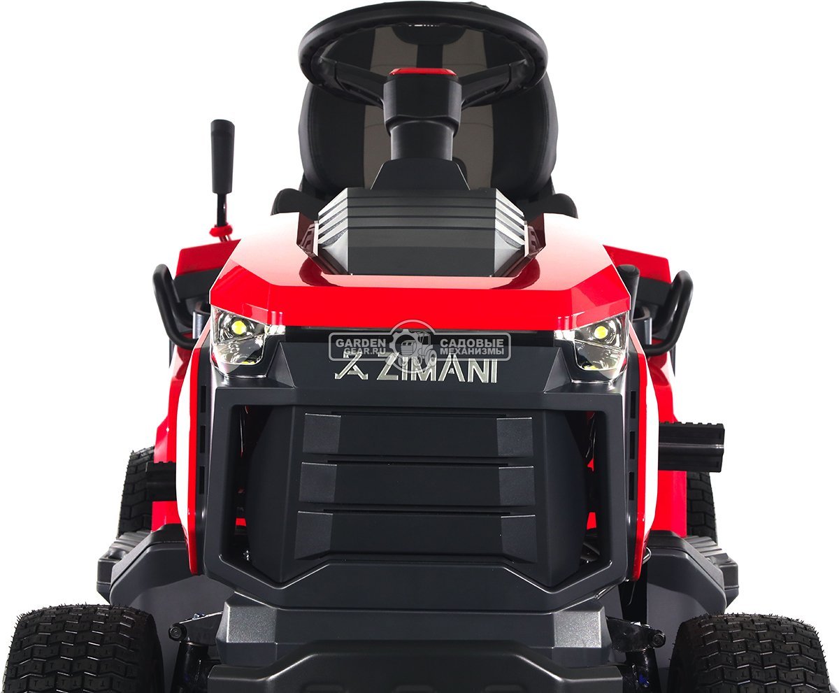 Садовый трактор ZimAni TC107HVD (PRC, Loncin 586 куб.см., гидростатика, дифференциал, травосб. 320 л, шир. кошения 107 см, LED панель, 195 кг)