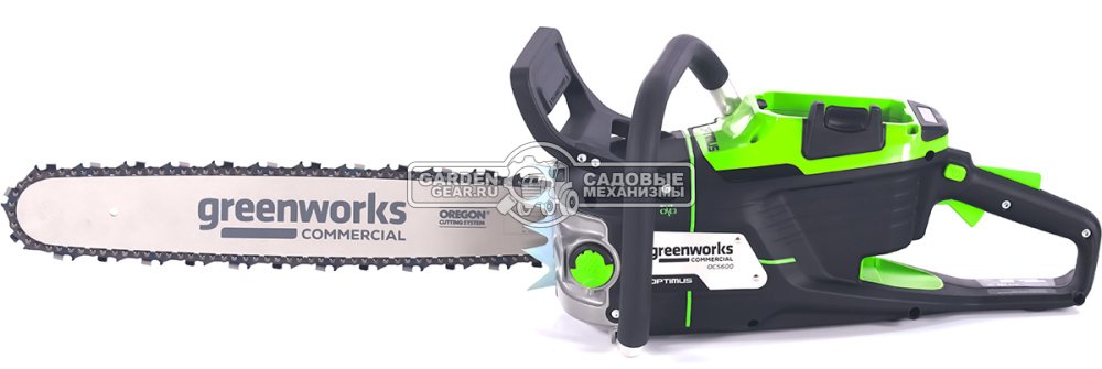 Пила аккумуляторная цепная GreenWorks OCS600 18" без АКБ и ЗУ (PRC, BL 82В, 3.6 кВт, 3/8"-1.3-68E, 4.45 кг)