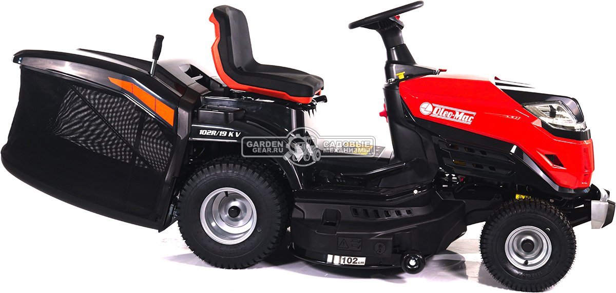 Садовый трактор Oleo-Mac OM 102R/19 KV (PRC, Emak K 1900 V-Twin, 586 см3, 102 см., гидростатика, травосборник 300 л., 198 кг.)