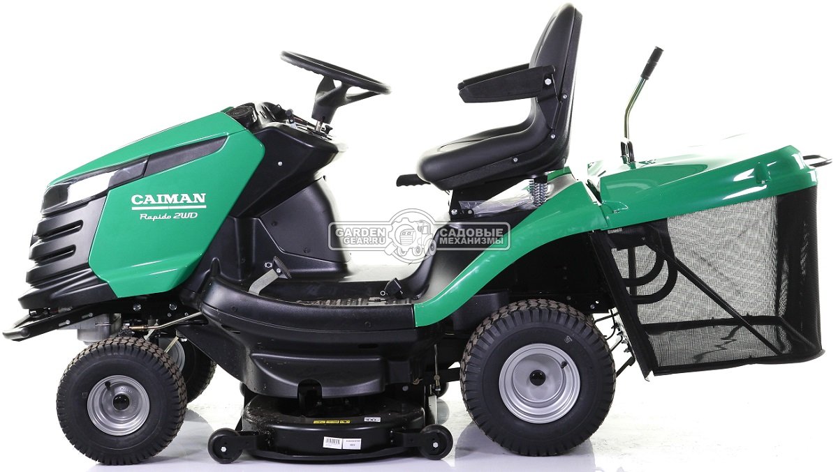 Садовый трактор Caiman Rapido 2WD 107D2C (CZE, Caiman V-Twin, 708 куб.см., гидростатика, дифференциал, травосборник 300 л., 102 см., 260 кг.)