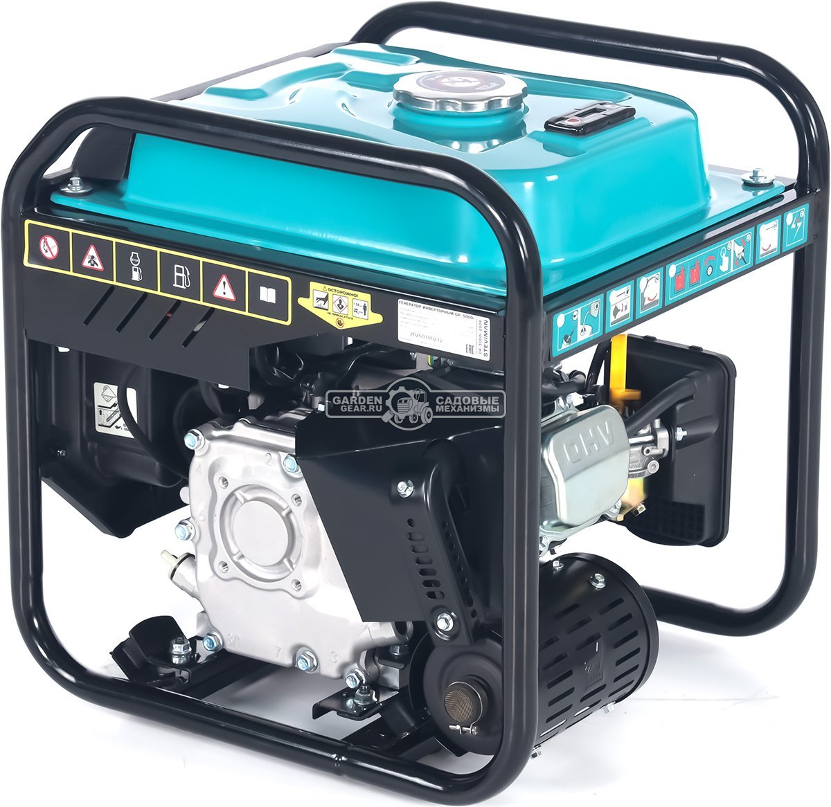 Бензиновый генератор инверторный Steviman GR-5000i (RUS, 236 см³, 9 л.с., 4.5/5.0 кВт, бак 12 л., 28.5 кг)