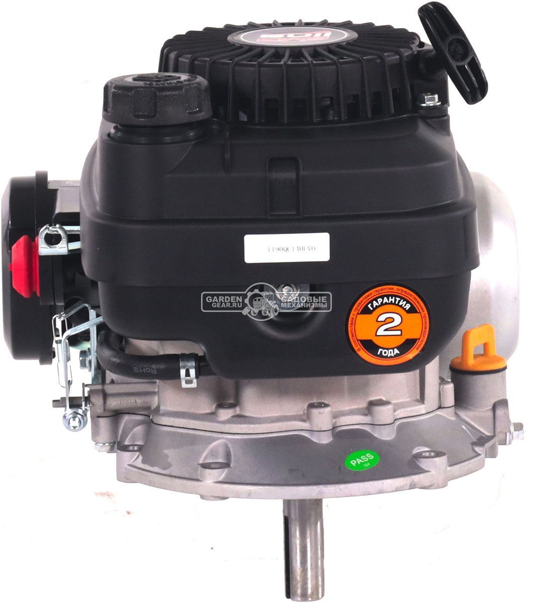 Бензиновый двигатель EVOline XP 140 A (3,5 л.с., 141 куб.см., D=22,2 мм, L=80 мм, алюминиевый маховик, динамический тормоз, 7,8 кг.)