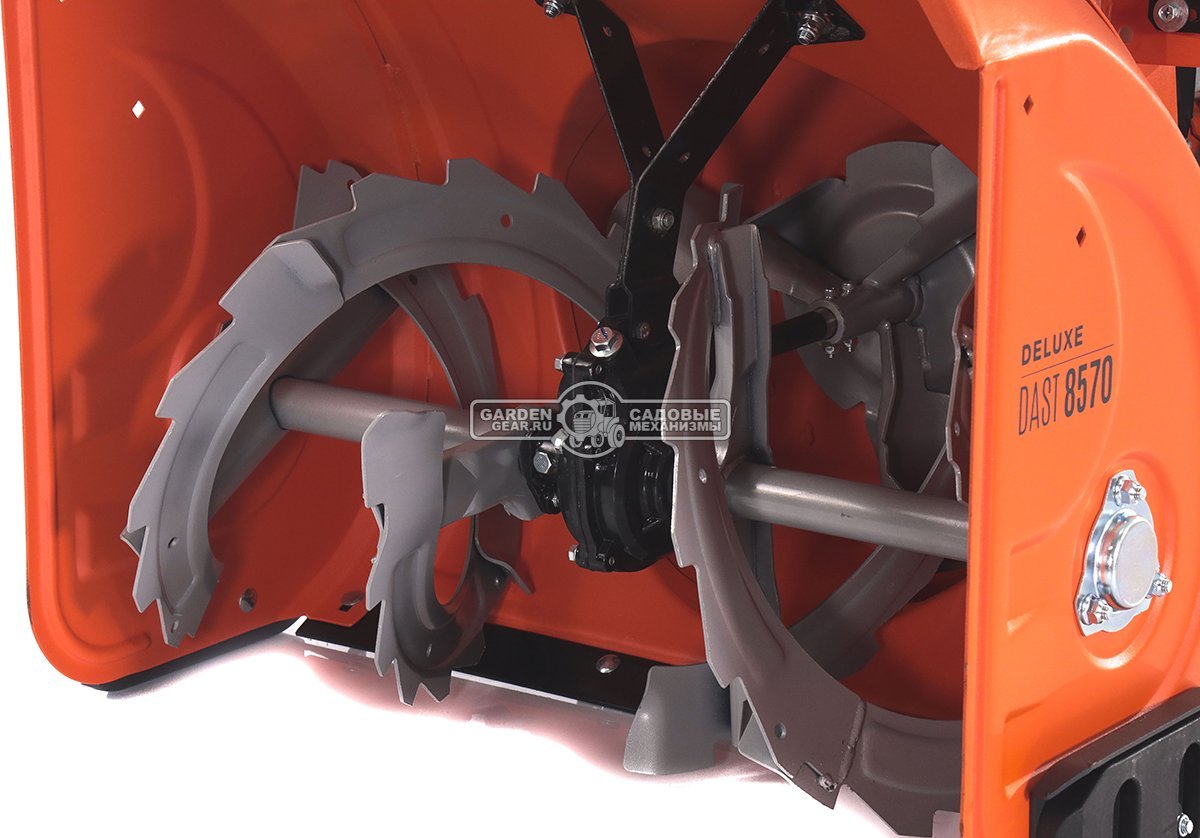 Снегоуборщик Daewoo DAST 8570 (PRC, 67 см., Daewoo, 290 куб.см., эл/стартер 220В, фара, скорости 5/2, колеса EX-ICE, подогрев рукояток, 103 кг.)