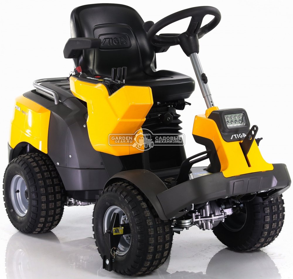 Садовый райдер Stiga Park PRO 900 AWX 4WD без деки (ITA, Honda GXV 690, 688 куб.см., гидростатика, полный привод, гидровыходы, 270 кг.)