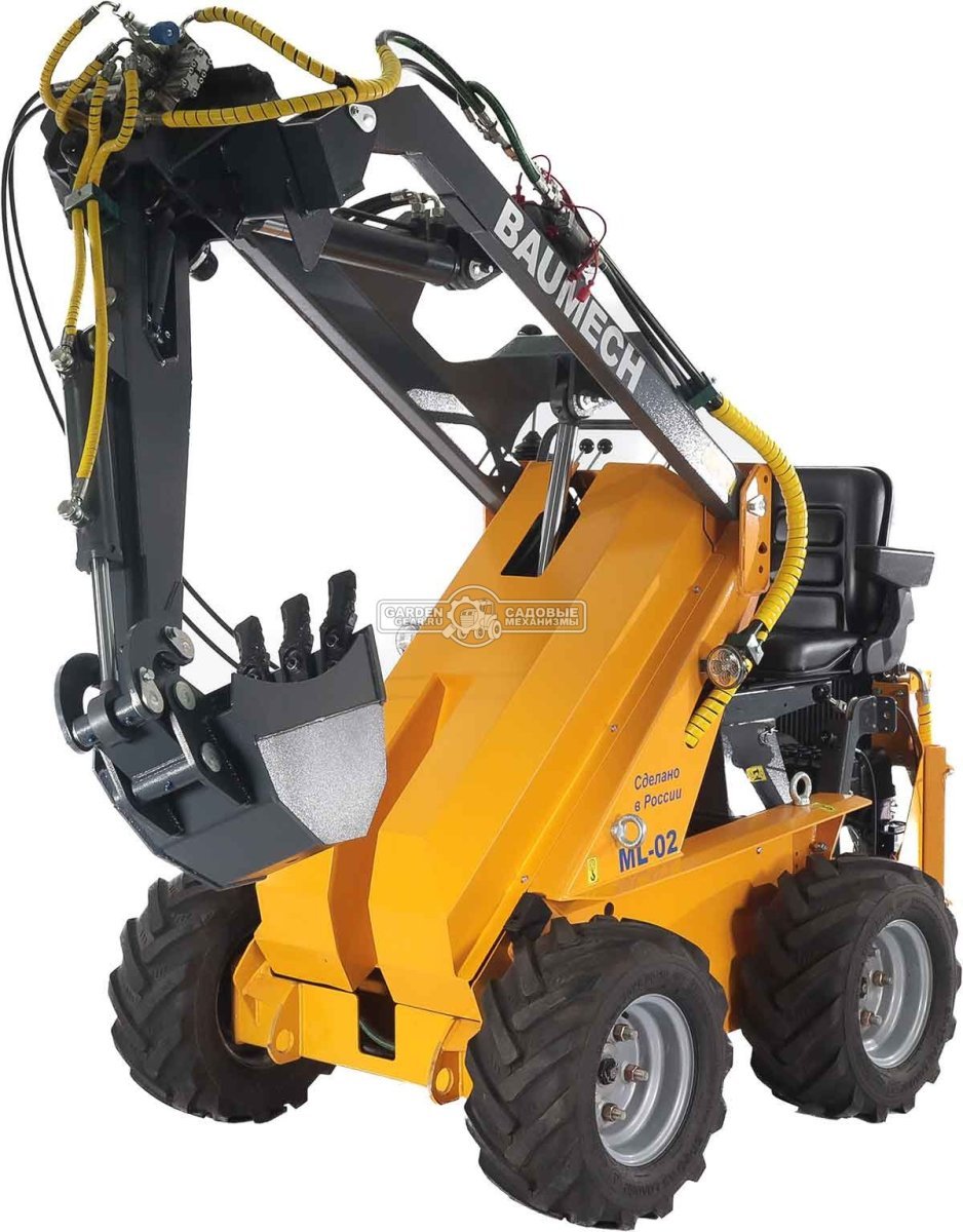 Экскаватор лопатковый с поворотным механизмом Baumech макс. глубина копания 135 см., ширина ковша 25 см., макс. высота выгрузки 290 см., 84 кг. 