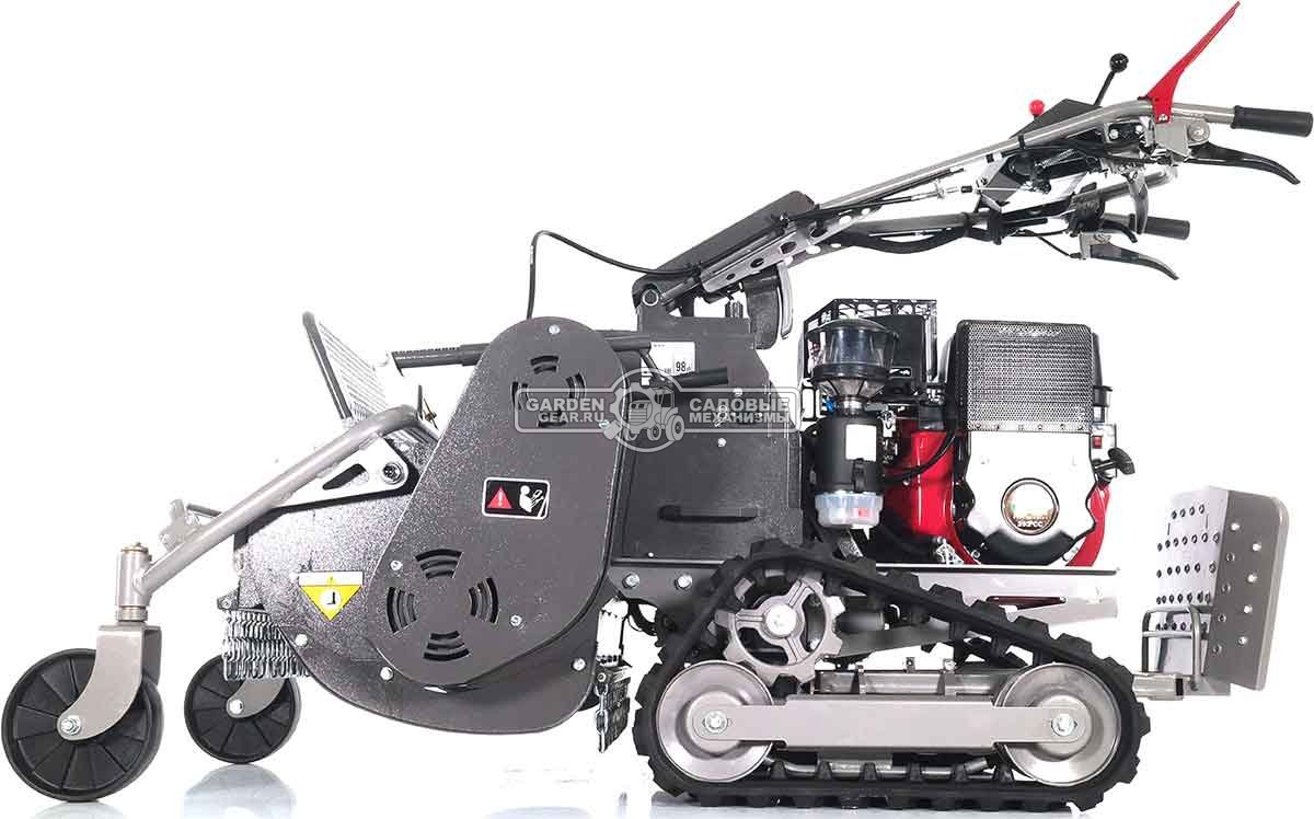 Косилка для высокой травы и кустов Caiman Rolo 390C-T цеповая гусеничная (RUS, 68 см, Caiman Green Engine, 392 куб.см., дифференциал, 295 кг.)