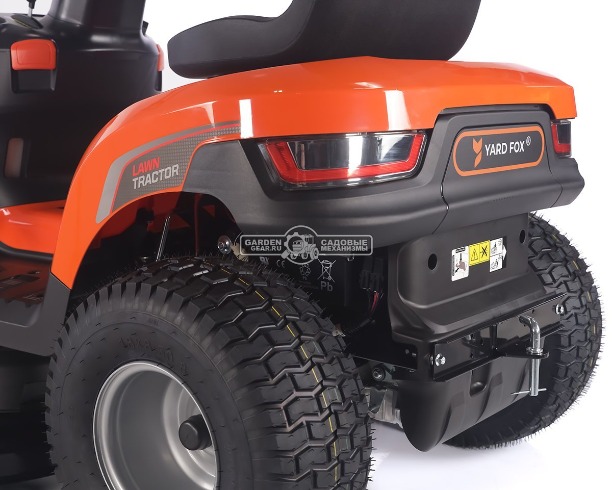 Садовый трактор Yard Fox Optima T 108 SDH (PRC, Loncin V-Twin 586 куб.см., гидростатика, боковой выброс, ширина кошения 108 см, 200 кг)