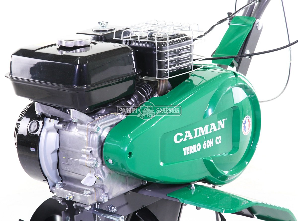 Культиватор Caiman Terro 60H C2 (FRA, Honda GX160, 163 куб.см., 1 вперед/1 назад, 30-60-90 см., 53 кг.)