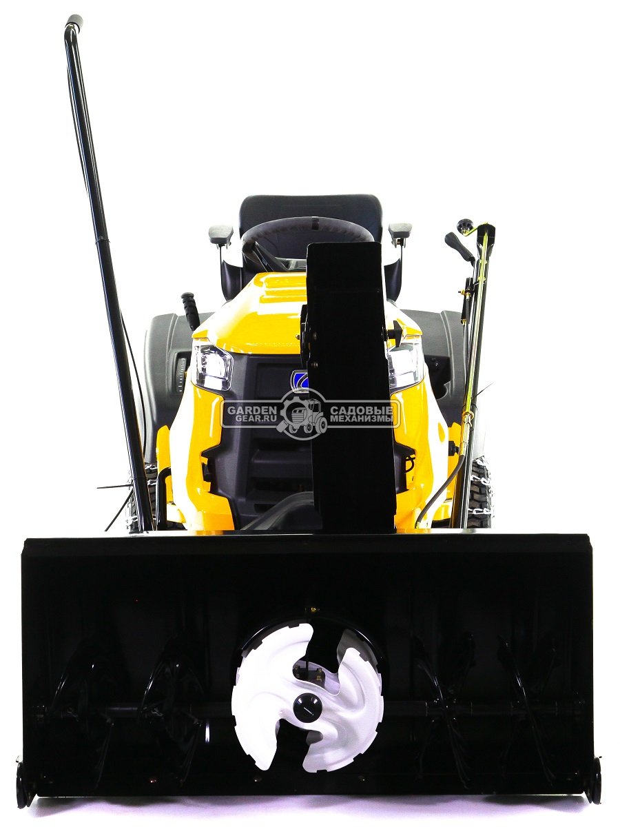 Снегоуборочный трактор Cub Cadet XT3 QR95 с 3X роторным снегоуборщиком и цепями на колеса