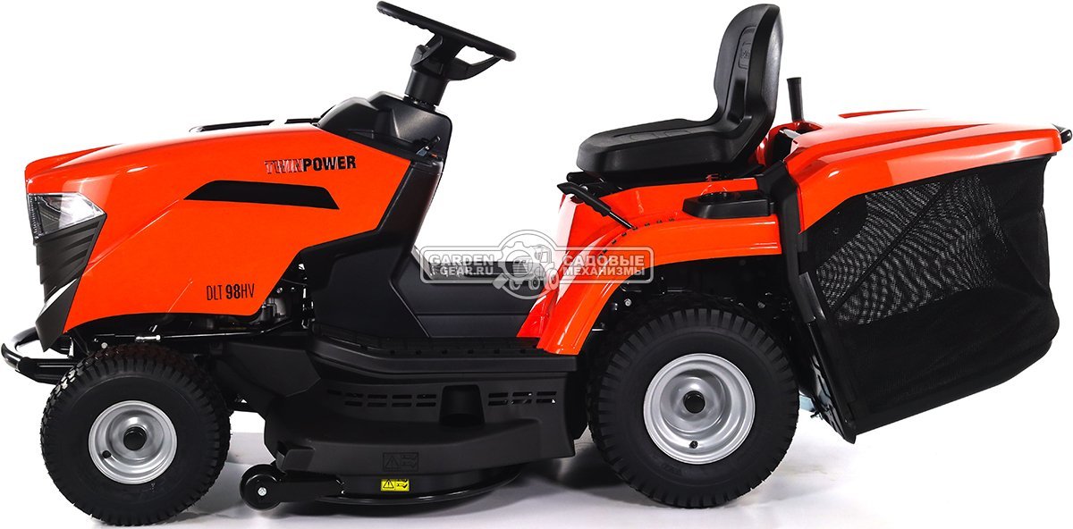 Садовый трактор Daewoo DLT 98HV (PRC, Stiga ST550 V-Twin, 586 куб.см., гидростатика, ширина кошения 98 см, травосборник 240 л, мульчирование, 198 кг)