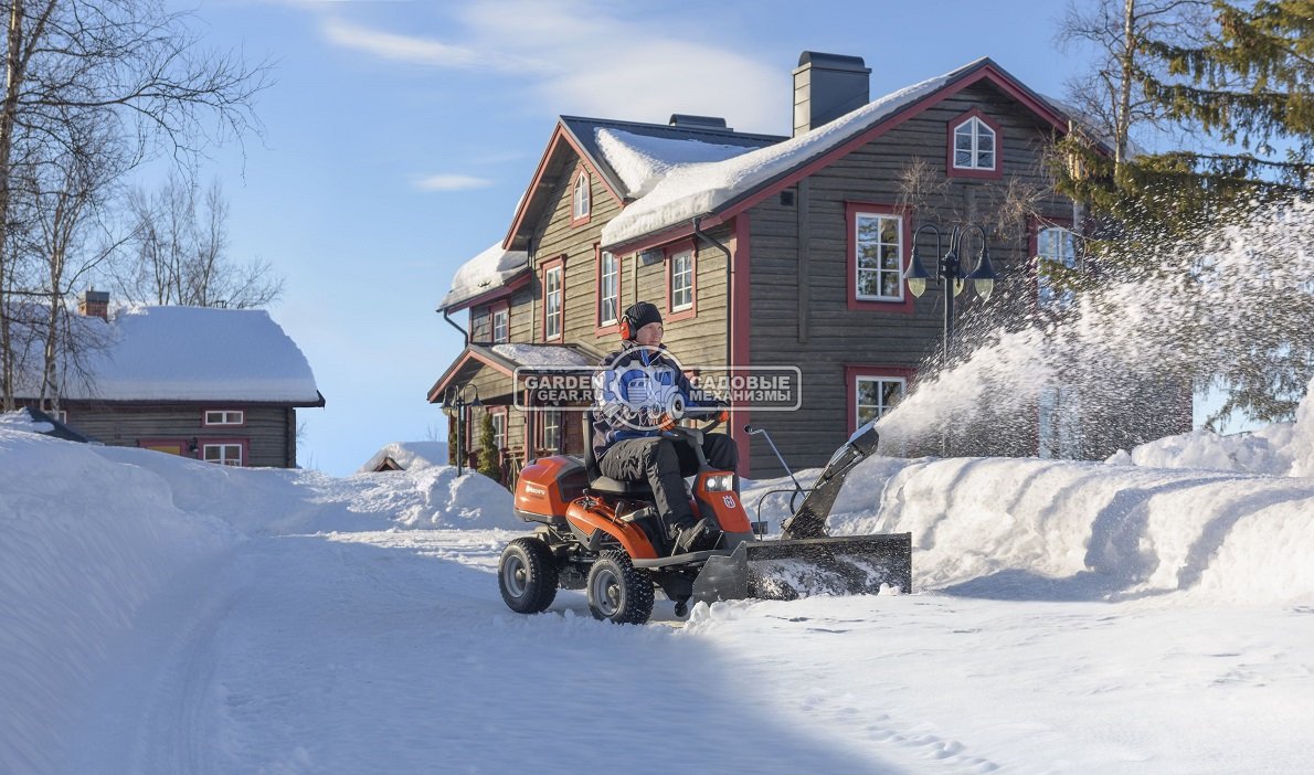 Садовый райдер Husqvarna R 316T без деки (POL, Kawasaki, FS V-Twin, 603 куб.см., гидростатика, 239 кг.)