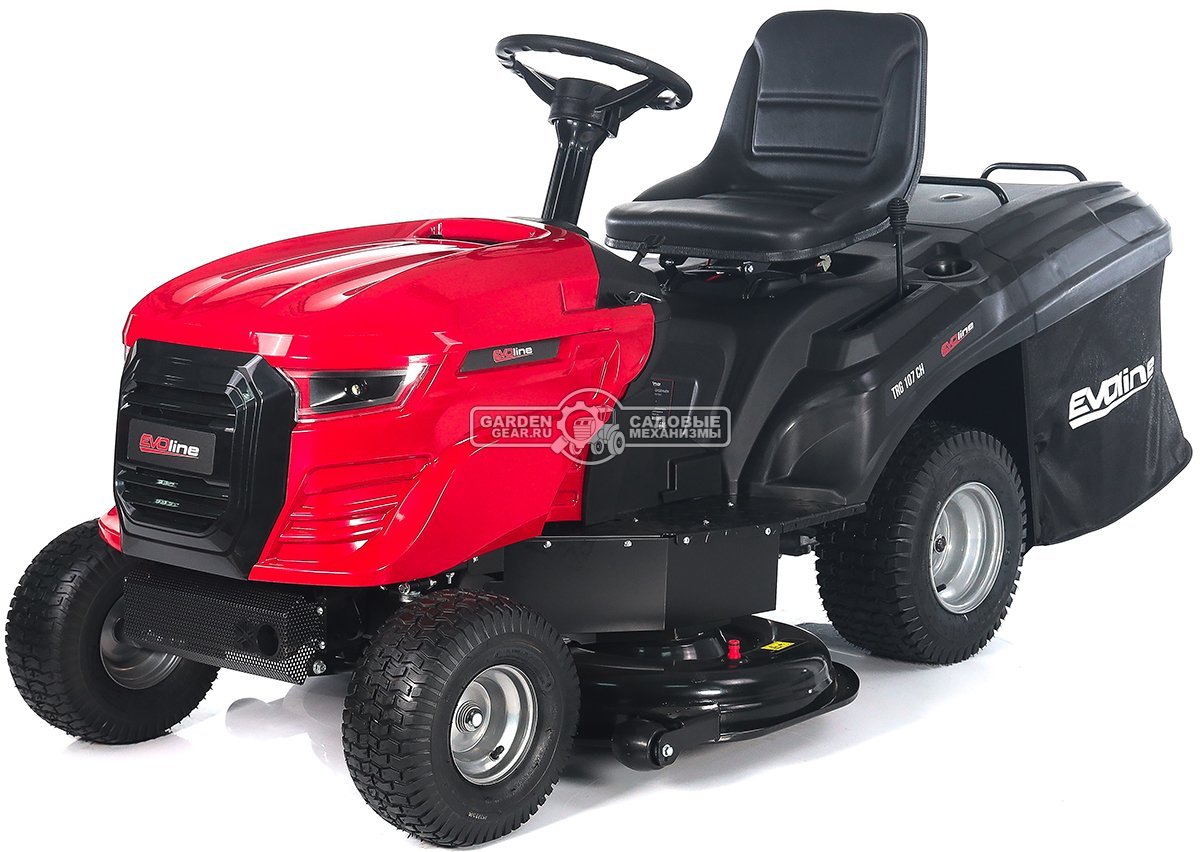 Садовый трактор Evoline TRG 107 CH (PRC, Loncin, 546 куб.см., гидростатика, ширина кошения 107 см, травосборник 220 л, 192 кг.)