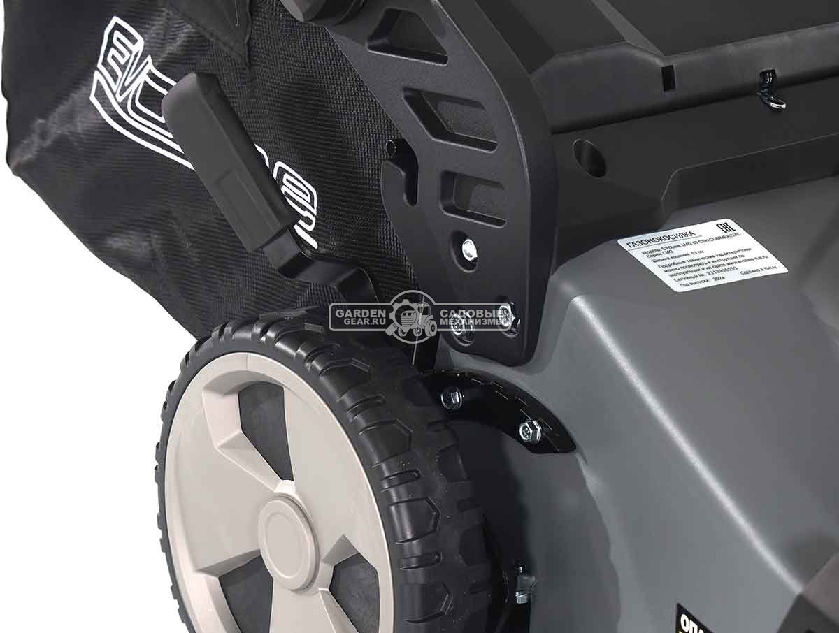 Газонокосилка бензиновая EVOline LMG 53 CSH Commercial (PRC, 53 см, Honda GCV200, 201 см3, 4 в 1, 70 л, сталь, 47 кг)