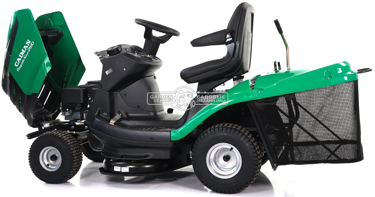 Садовый трактор Caiman Rapido Eco 2WD 97D1C (CZE, Caiman, 452 куб.см., гидростатика, травосборник 300 л., 92 см., 224 кг.)