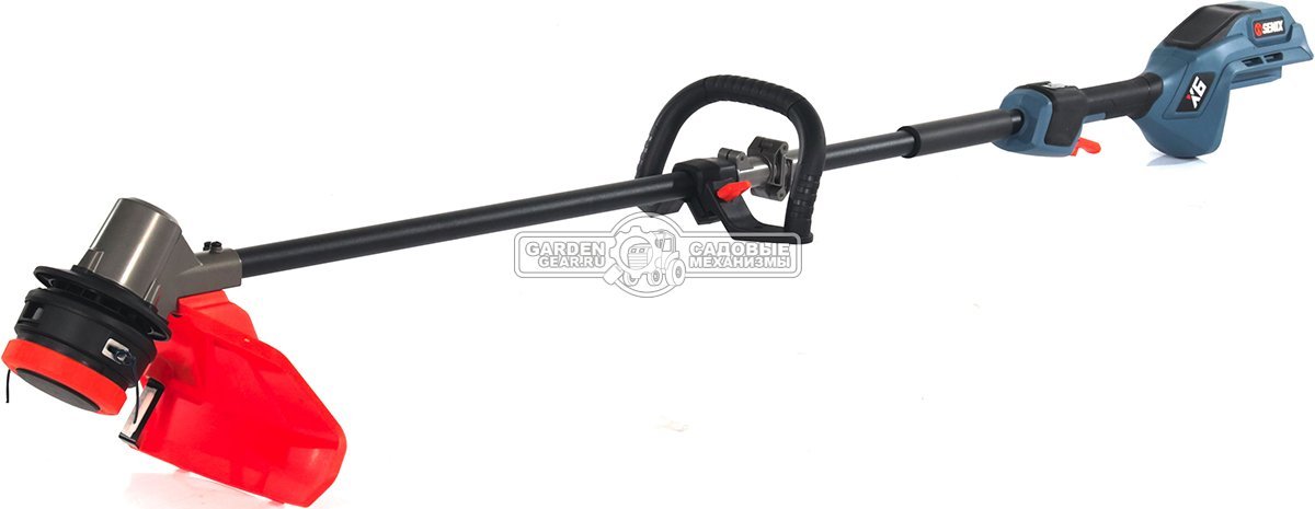 Триммер аккумуляторный Senix GTX6-M-EU c АКБ 3 А/ч и ЗУ (PRC, BL 60В, разъем, D рукоятка, леска 2.4 мм, 3.4 кг)