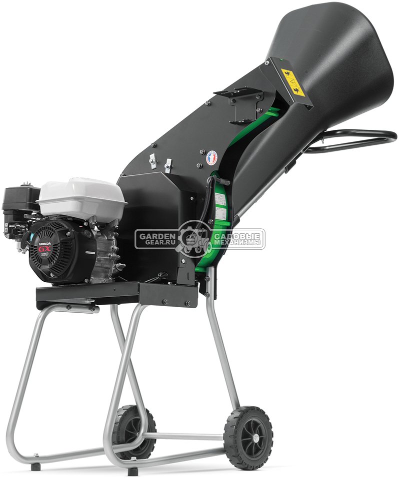 Садовый измельчитель веток бензиновый Caiman Iroko 60H (FRA, Honda GX160, 163 см3, ветки до 50 мм, 72 кг.)