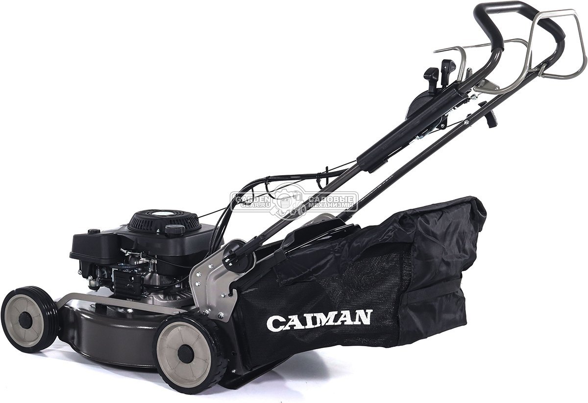 Газонокосилка бензиновая Caiman Ferro 55CLV (RUS, 55 см, Caiman Green Engine, 196 см3, сталь, вариатор, 4 в 1, 70 л, 50 кг)