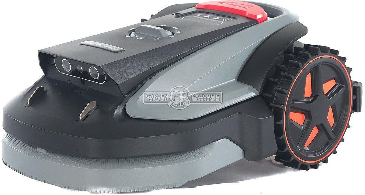 Газонокосилка робот Villartec MI 800V (площадь газона до 800 м2, беспроводной, 18 см, WI-FI, BT, 3D камера с ИИ, 20В / 4.0 Ач)