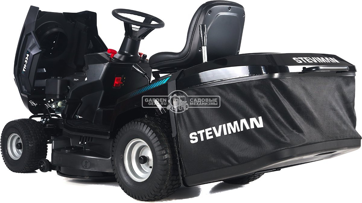 Садовый трактор Steviman TH-334 (PRC, Loncin 432 куб.см., гидростатика, ширина кошения 86 см, травосборник 250 л, 192 кг)