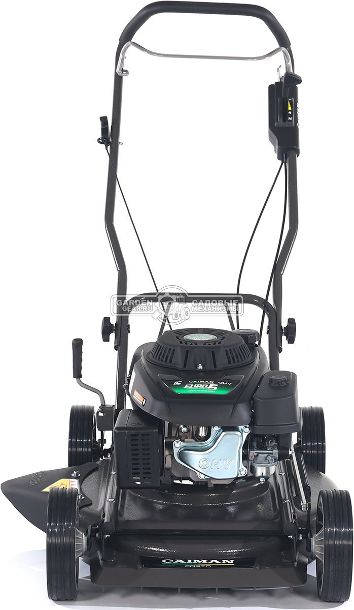 Газонокосилка бензиновая несамоходная Caiman Fasto SD 55CP с боковым выбросом (RUS, 55 см., Caiman Green Engine, 196 см3, сталь, 32 кг)