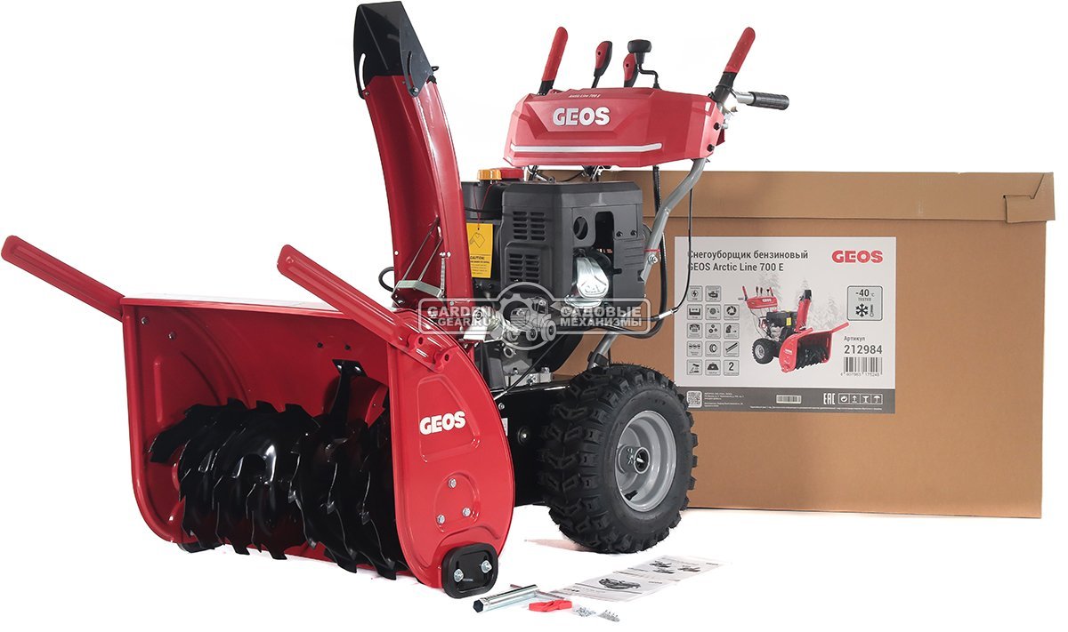 Снегоуборщик Geos Arctic Line 700 E (PRC, 70 см, Loncin, 375 куб.см., скорости 6/2, автоматический дифференциал, фара, эл/стартер 220В, 123 кг)