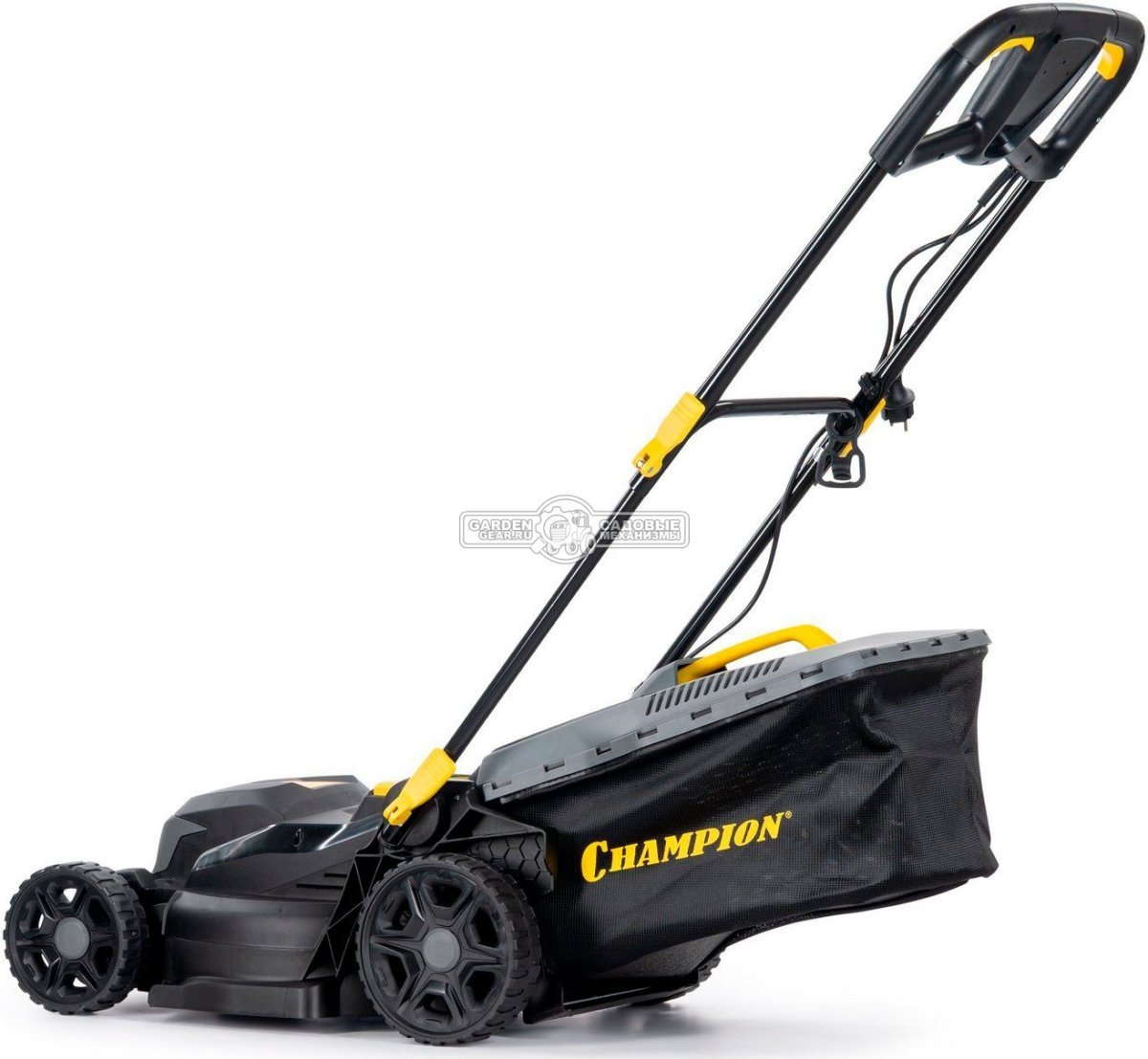 Газонокосилка электрическая Champion EM4018 (PRC, 1800 Вт, 40 см, пластик, 40 л, мульчирование, 16.4 кг)