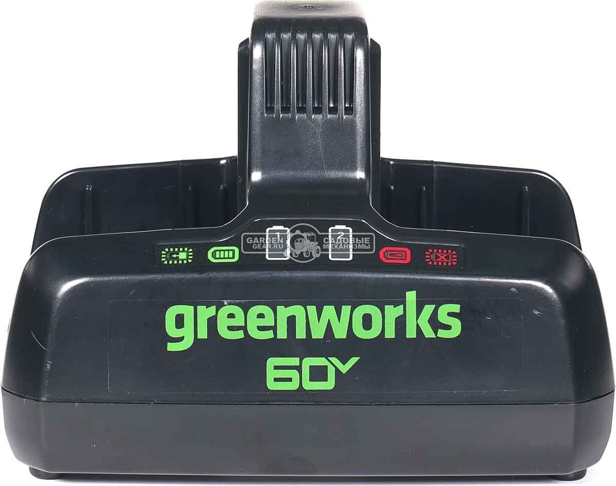 Зарядное устройство GreenWorks G60DC10 двойное быстрой зарядки для аккумуляторов 60В (2 х 5 А)