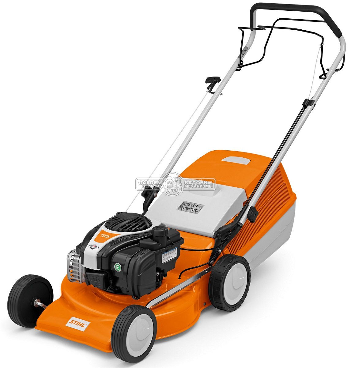 Газонокосилка бензиновая Stihl RM 248.0 T (AUT, 46 см., самоходная задний привод, B&S 550 EX OHV RS, 140 куб.см., сталь, 55 л., 27 кг.)