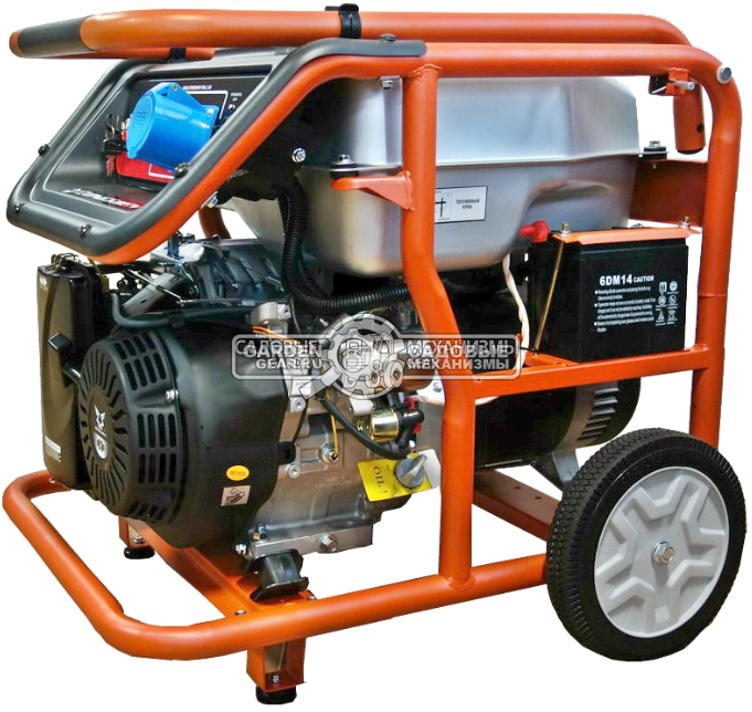 Бензиновый генератор Zongshen Premium KB 7000 (PRC, 420 см3, 6.0/6.5 кВт, 32 л, колеса, 83 кг)