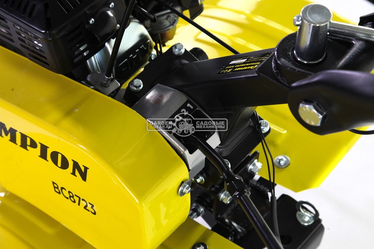 Мотоблок Champion BC 8723 (PRC, колеса 4х8.00, 212 см3, 2 вперед/1 назад, шкив, 80 см, 75 кг)