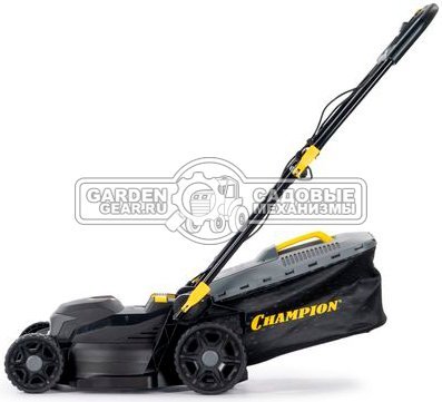 Газонокосилка электрическая Champion EM4018 (PRC, 1800 Вт, 40 см, пластик, 40 л, мульчирование, 16.4 кг)