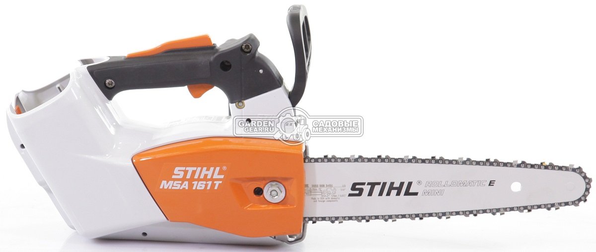 Аккумуляторная цепная пила - сучкорез Stihl MSA 161 T 10&quot; SET c AP200 и AL300 (AUT, 36В Pro, 1/4&quot;P, 1,1 мм., 57E, 3,8 кг.)