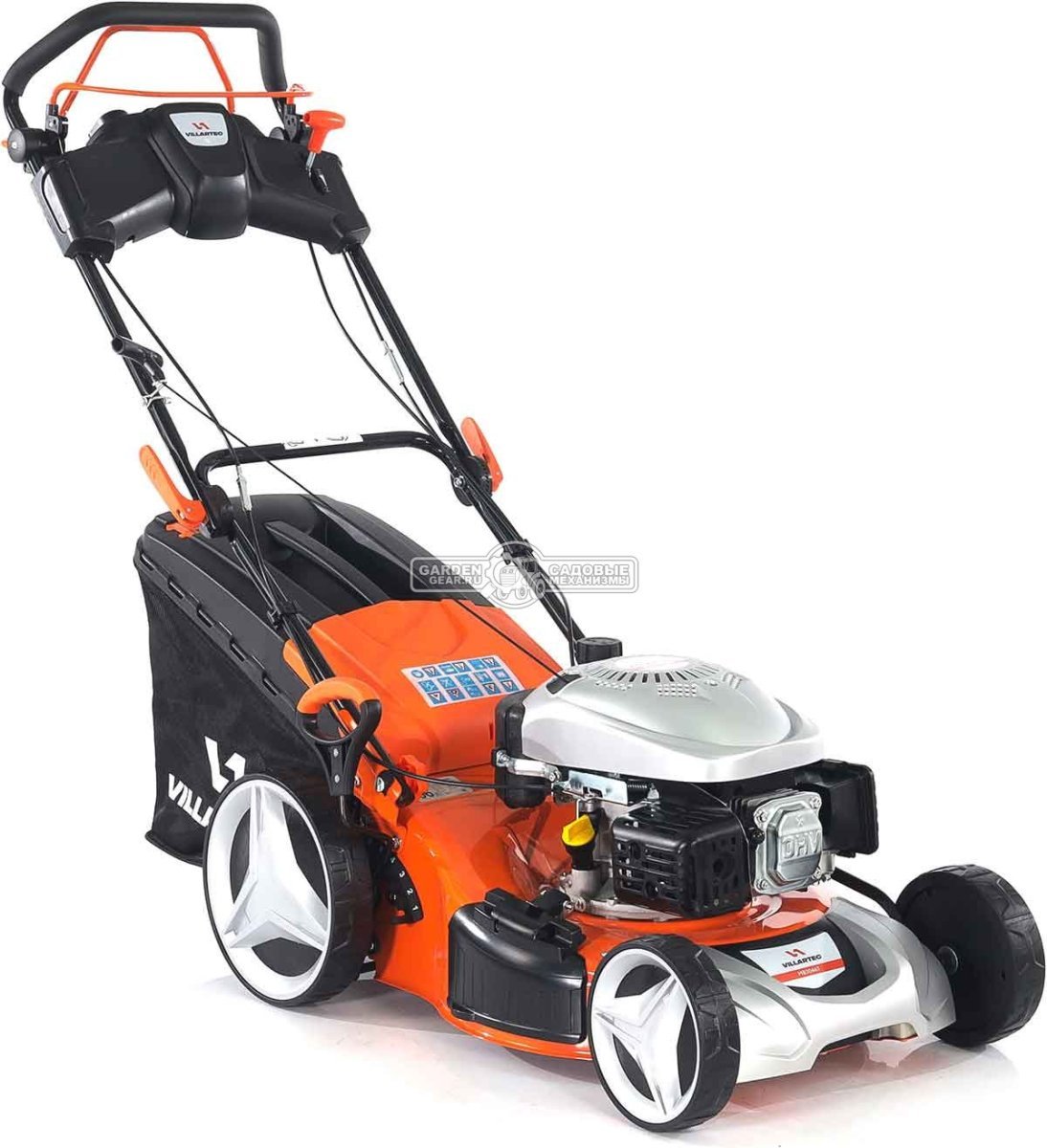 Газонокосилка бензиновая Villartec MB 3046T Village (PRC, 46 см, Daye 136 см3, сталь, 3 в 1, 60 л, 35.6 кг)