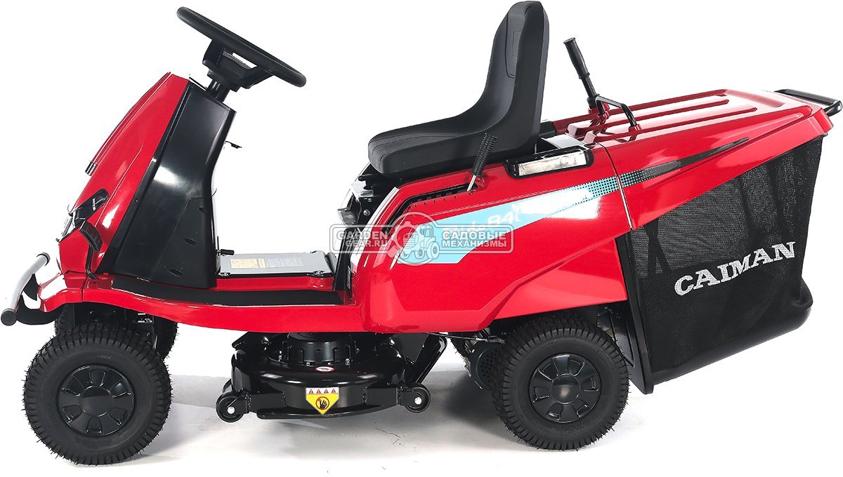 Садовый минирайдер Caiman Rido 84i аккумуляторный (RUS, 80 см., Li-Ion 72В /18 Ач, травосборник 150 л., 173 кг.)