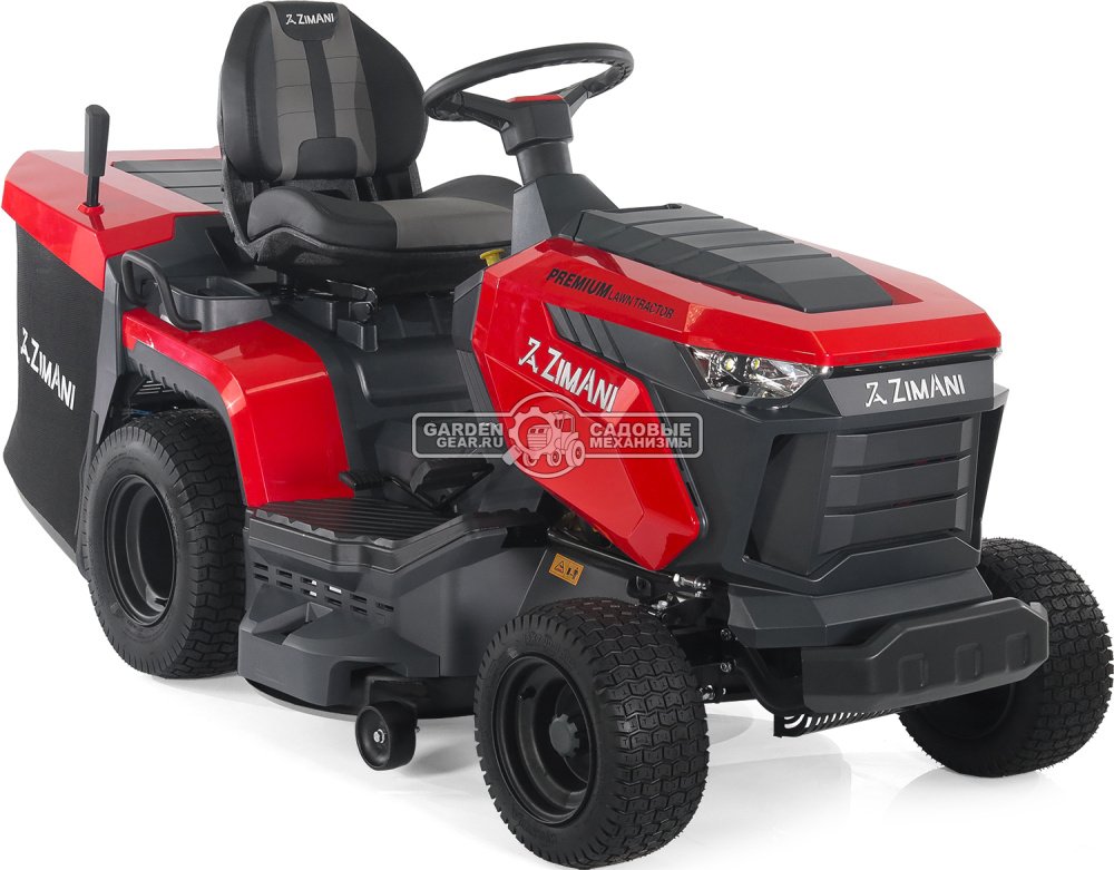 Садовый трактор ZimAni TC97HL (PRC, Loncin 452 куб.см., гидростатика, травосборник 320 л, ширина кошения 97 см, LED панель, 190 кг)