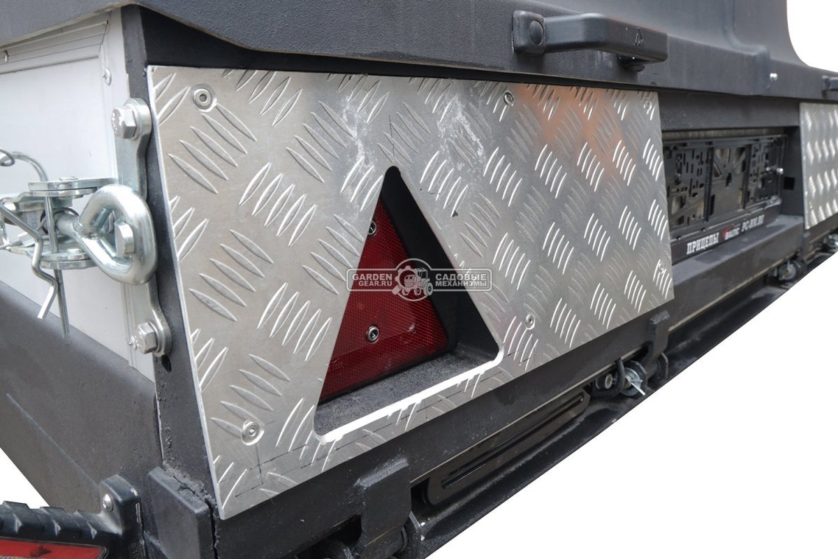 Прицеп с опускающейся платформой на пневмоподвеске Baltic Mechanic Polygon-City PC 750 Спарка для перевозки спецтехники, пневмолифт, крышка, 3500x1500