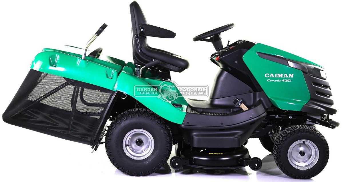 Садовый трактор Caiman Comodo 4WD 107D2K (CZE, Kawasaki FS600V, 603 куб.см, гидростатика, дифференциал, 380 л., ширина кошения 102 см., 334 кг.)