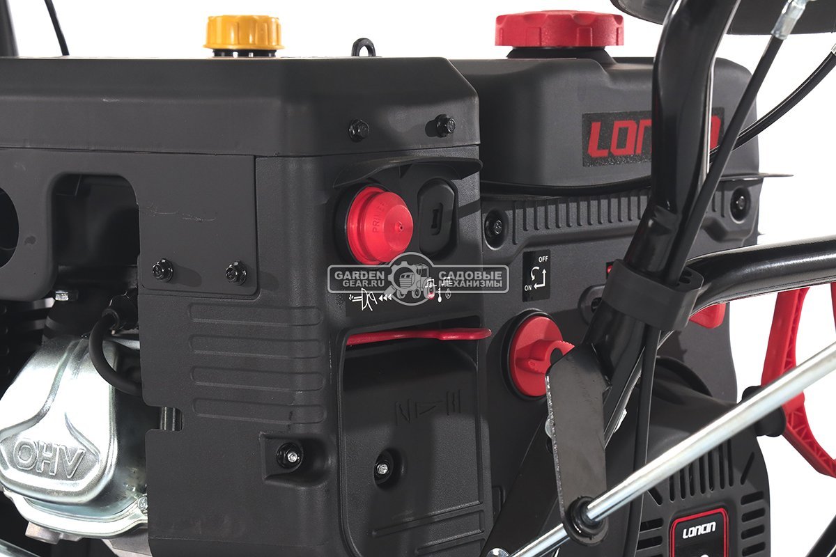 Снегоуборщик Evoline SBG 760 LE (PRC, 76 см, Loncin, 420 см3, эл/стартер 220В, фара, автоматич. дифференциал, скорости 6/2, подогр. рукояток,130 кг)