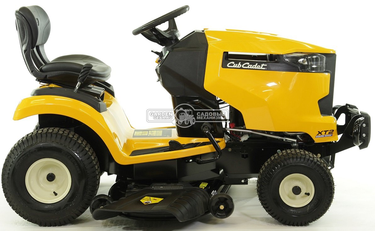 Садовый трактор Cub Cadet XT2 PS107 (USA, Kawasaki, V-Twin, 603 куб.см., гидростатика, боковой выброс, ширина кошения 107 см., 210 кг.)