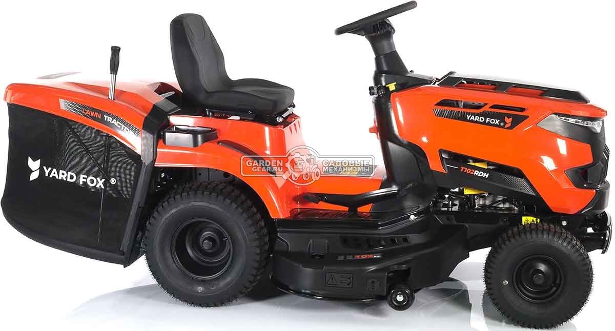 Садовый трактор Yard Fox T 102RDH (PRC, Loncin LC2P73F, 586 куб.см., гидростатика, травосборник 245 л, ширина кошения 102 см, 196 кг)