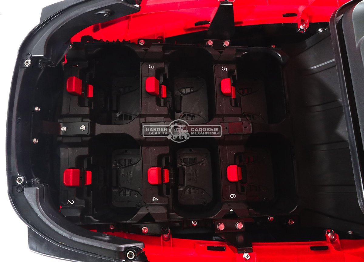 Садовый трактор Мобил К XPA88 аккумуляторный без АКБ (PRC, BL 60В, 88 см, 6 слотов для АКБ + встроенное ЗУ, LED-фара, травосб. 245 л, 155 кг)