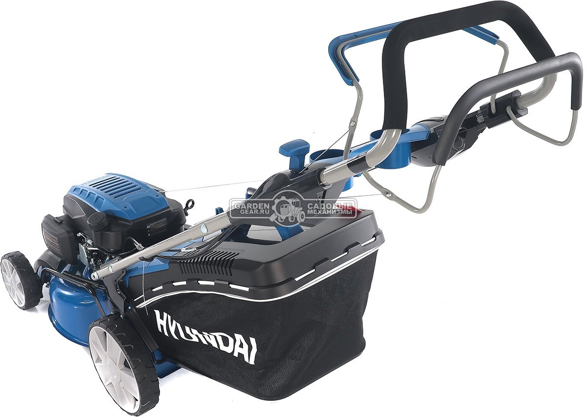 Газонокосилка бензиновая Hyundai L 4610S (PRC, 46 см, Hyundai, 145 см3, 65 л, сталь, 3 в 1, 33.8 кг)