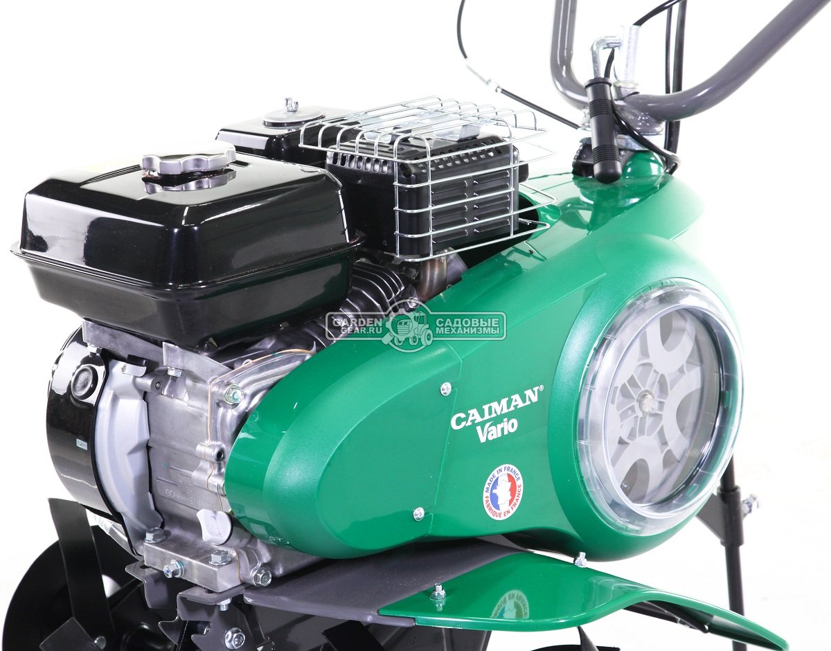Мотоблок Caiman Vario 60H (FRA, Honda GX160, 163 куб.см., 2 вперед/1 назад, 60-90 см., колеса - опция, 57 кг.)